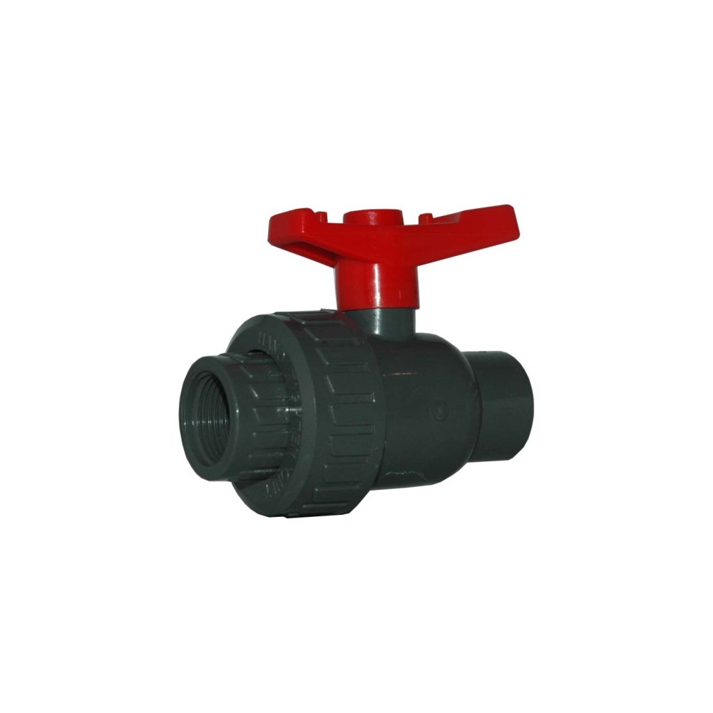 SOLVENT SINGLE UNION B/V 50MM THREAD