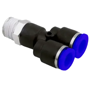 Tube To Male Y-Piece Male Thread 10mm 1/2(Air Fitting)