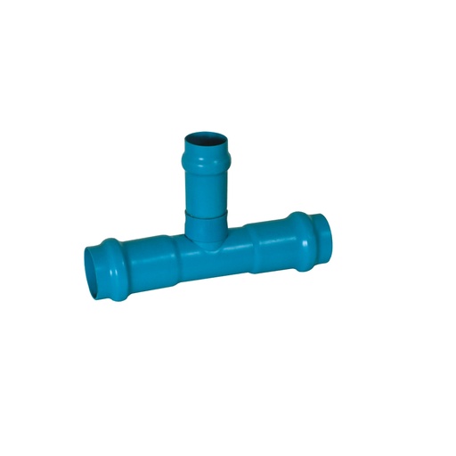 [PVCFABRT1601259] PVC 160 X 125 RED TEE CLASS 9